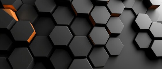 An abstract, minimalist design featuring an isometric black grid pattern with a precise, captivating 3D illusion effect.