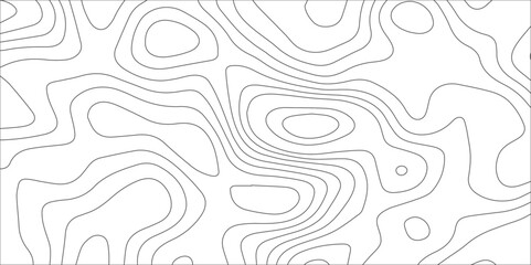Topographic map with seamless abstract line patterns. Geographic contour map. Modern design background with wavy pattern. White wave paper curved reliefs abstract background.
