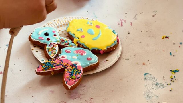 Decorated Easter Cookies, DIY easter gingerbread 