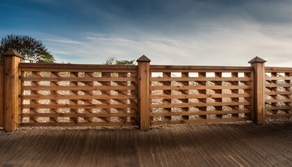 Obraz premium wooden lattice fence