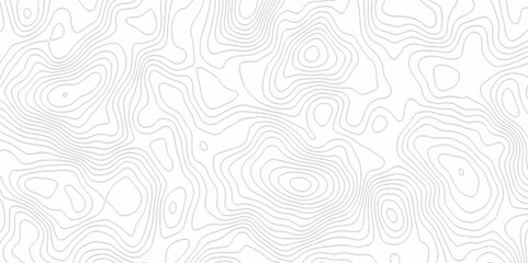 Fototapeta premium White topography topology vector white background fresh contour map texture. white seamless pattern Abstract background with a wave Topography and geography map grid abstract backdrop.