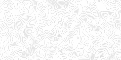 White topography topology vector white background fresh contour map texture. white seamless pattern Abstract background with a wave Topography and geography map grid abstract backdrop.