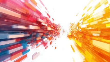 Futuristic visual of progress and growth mindset, dynamic light particles representing hard work energy, abstract momentum and motivation background