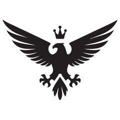 eagle with wings vector