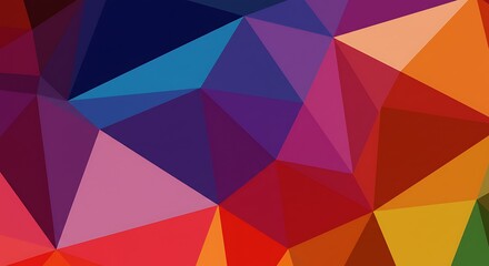 Obraz premium Chromatic Geometry AI Generated
