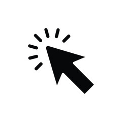 mouse arrow cursor icon, flat, design, vector, illustrations, education, style, trendy, collections