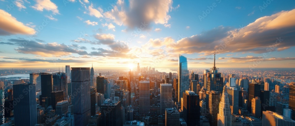 Poster a vibrant, interconnected metropolitan skyline showcasing the advanced architecture and infrastructu