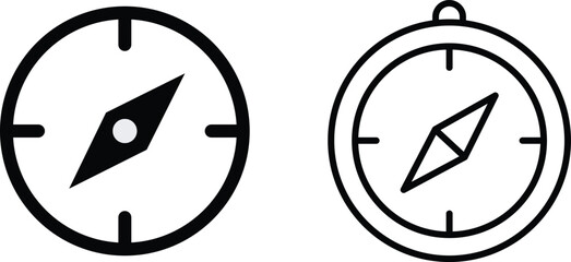Compass Icon Navigation Direction Symbol Vector