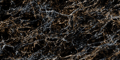 Black marble texture with gold veins black marble surface close pp natural marble texture or background. Black Forest marble white veining, bold and luxurious natural stone texture art background.