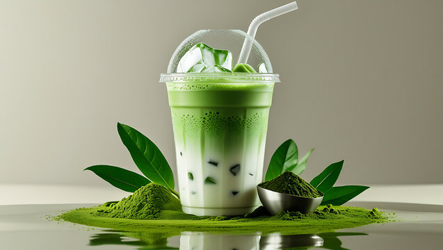 Matcha Latte Drink Smothie