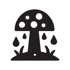 vector illustration of mushroom
