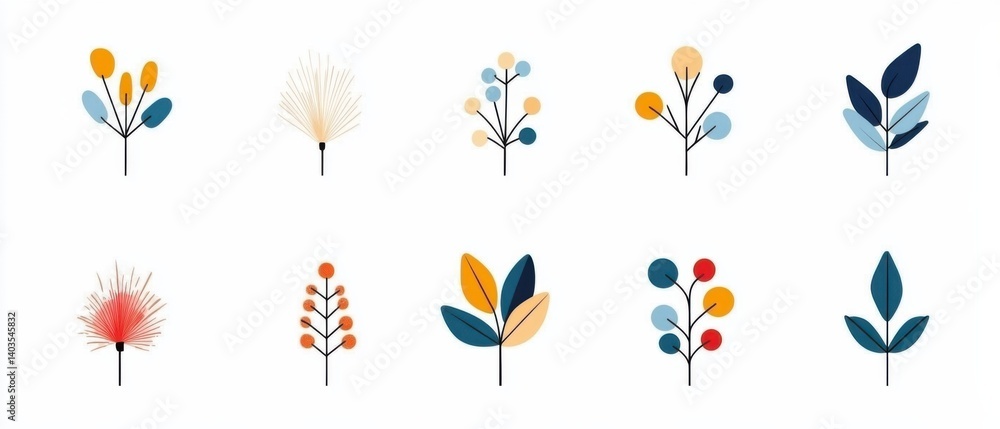 Poster striking abstract design featuring dynamic firework starburst shapes with elegant, minimalist line s