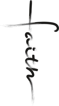 Faith Cross SVG Cut File, Christian Svg