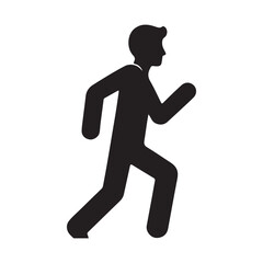 running man silhouette