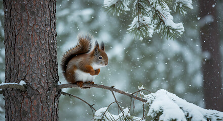 Winter's Ember AI Generated