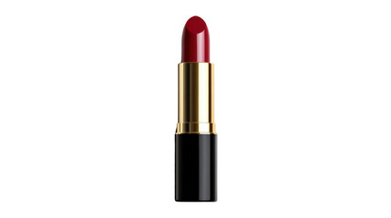 Obraz premium Ruby Red Allure: A studio shot of a sophisticated lipstick, its sleek design and vibrant hue embody elegance and beauty, inviting a touch of glamour.