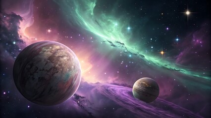 Dual Planets in Aurora Nebula