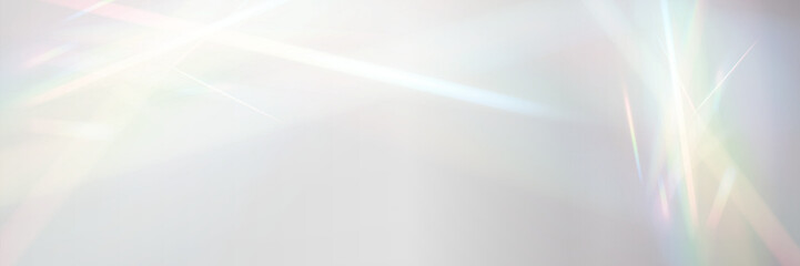 Soft pastel holographic light leak, dreamy blurred prism glow, ethereal abstract background.  © Olga
