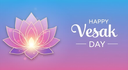 Radiant Lotus for Vesak Day Celebration