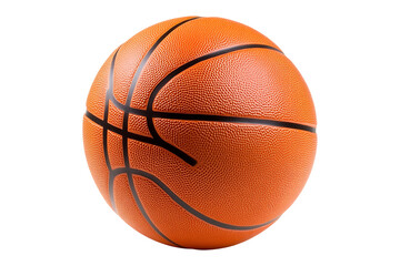 Fototapeta premium Orange Basketball isolated on transparent background 