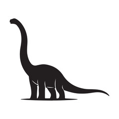 vector illustration of a dinosaur silhouette