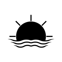 sunrise icon vector