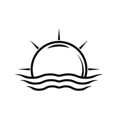 sunrise outline icon