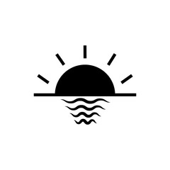 sunrise icon vector