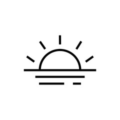 sunrise outline icon