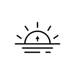 sunrise outline icon