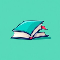 Stylized book icon for education startup