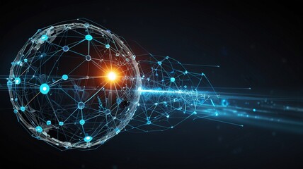 Innovative technologies modern creative background