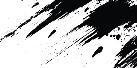 Vector brush black grunge texture. Vector brush grunge texture Rough Black Scratches splatter grunge distressed background. Grunge texture black scratches distressed background.