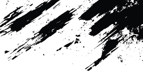 Vector brush black grunge texture. Vector brush grunge texture Rough Black Scratches splatter grunge distressed background. Grunge texture black scratches distressed background.