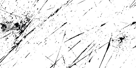 Vector black scratches texture dirty grainy and scratches transparent white background. Abstract black scratches grunge texture.