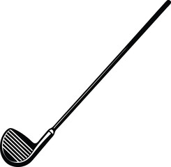 Golf Club Silhouette Vector | Sports Equipment Design for Golf and Fitness Projects