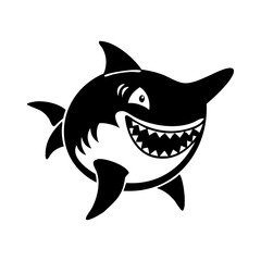 Humpback whale silhouette design sea mammal animal sign and symbol
