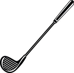 Golf Club Silhouette Vector | Sports Equipment Design for Golf and Fitness Projects