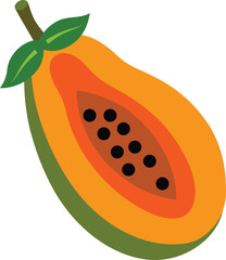 Papaya vector illustration 