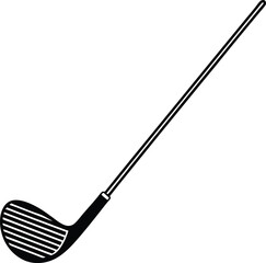 Golf Club Silhouette Vector | Sports Equipment Design for Golf and Fitness Projects