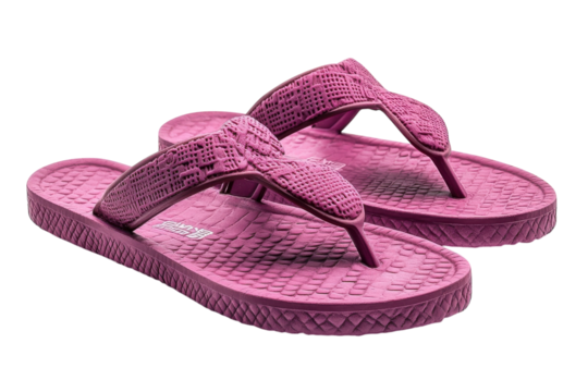 Stylish Purple Flip Flops Textured Design Comfortable Summer Footwear Perfect for Beach or Pool