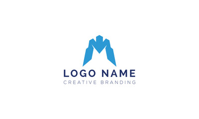 Minimalist M Logo for Branding and Identity.