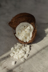 coconut sweets and coconut composition