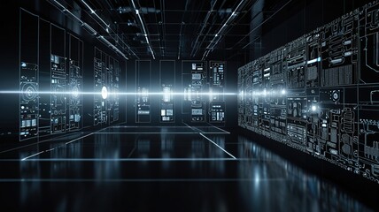 Innovative technologies modern creative background