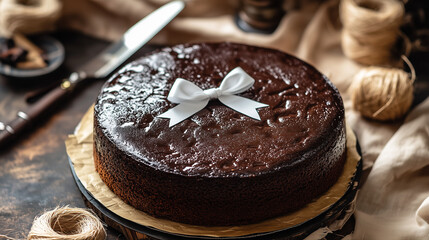 chocolate cake with nuts