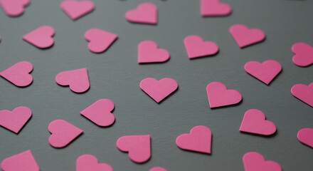 Pink Heartscape AI Generated