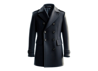 Naklejka premium Classic Pea Coat Elegance Stylish