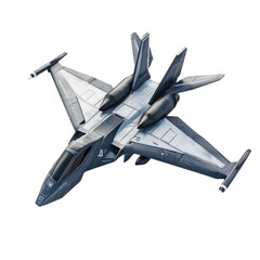 Sleek Drone Combat on transparent background