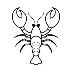 vector illustration of a lobster