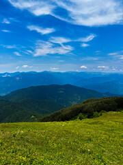 Obraz premium Mountain Adjara, Georgia. Concept of tourism and travel in Georgia, eco tourism and trip to natural outdoor hiking